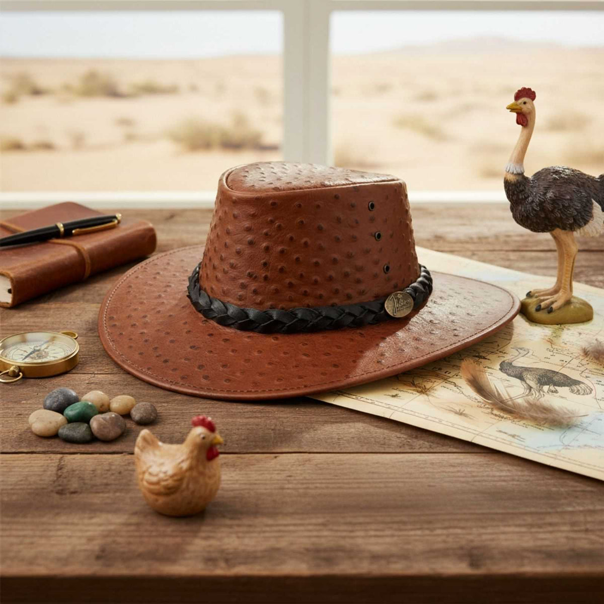 Jacaru 9016 Ostrich Hat