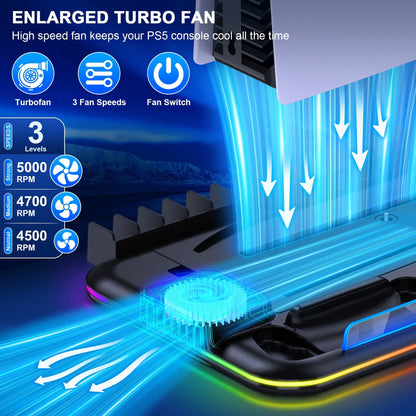 Slim Stand PS5 Controller Cooling Station