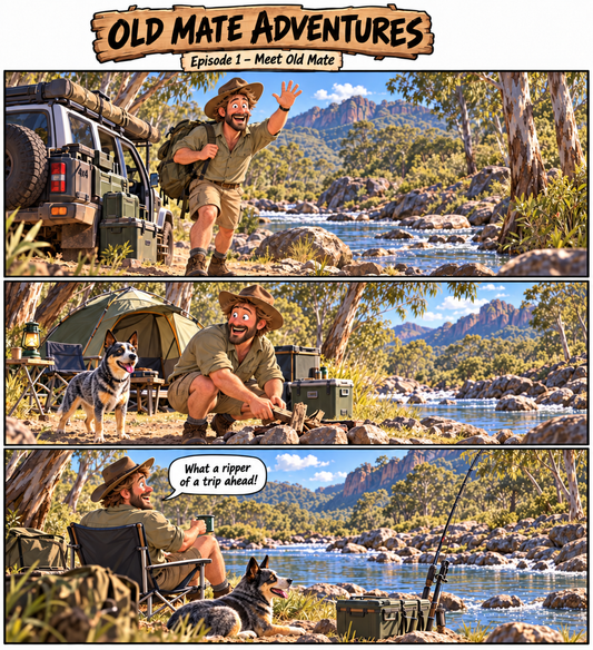 Old Mate Adventures Comic Bundle – Episodes 1–20 (2 Digital PDFs)