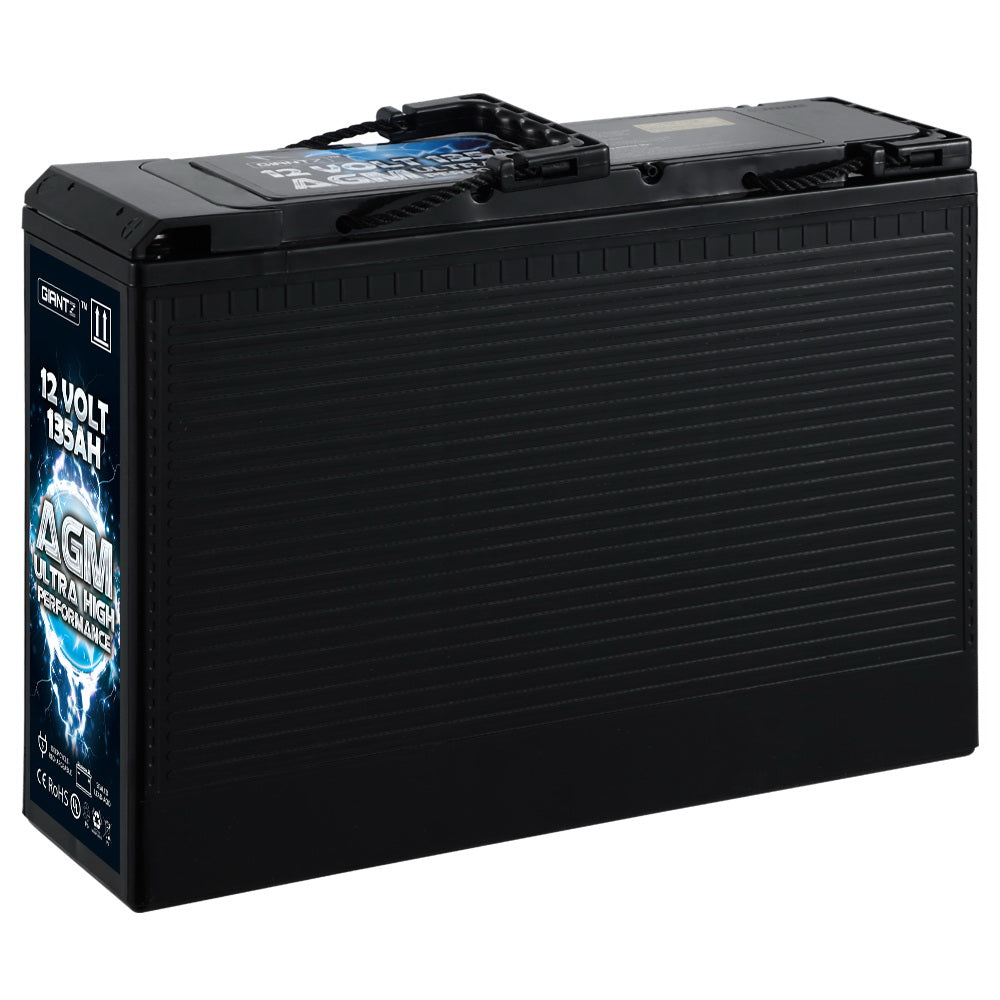 Giantz AGM Deep Cycle Battery 12V 135Ah Slim Box Portable Solar Caravan Camping