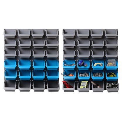 Giantz 48 Storage Bin Rack Wall Mounted Steel Board -tools