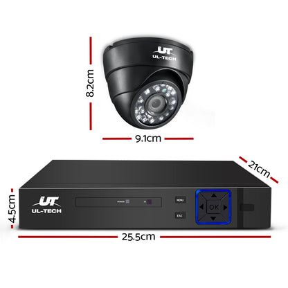 UL-tech CCTV Security System 8CH DVR 8 Cameras 2TB Hard Drive