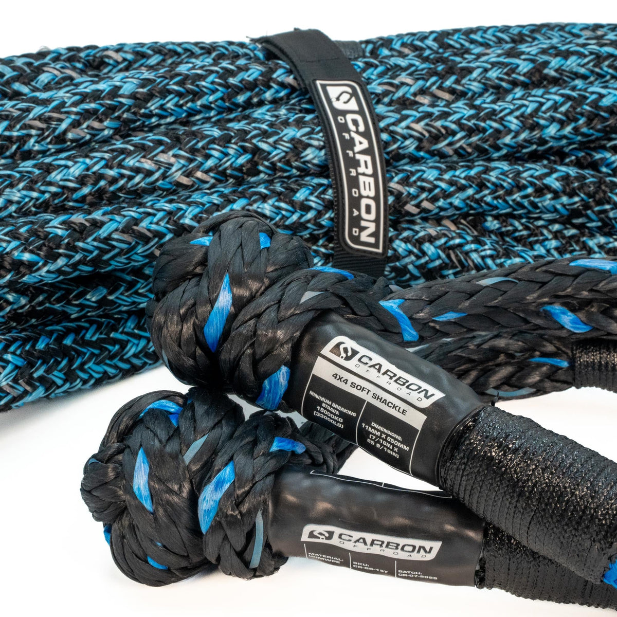 Large 4x4 Vehicle Recovery Rope and Soft Shackle Combo