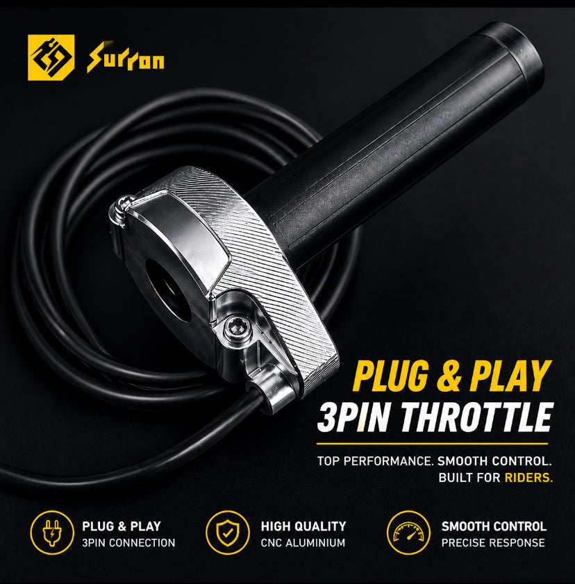 AMP CNC Sur-Ron Throttle – Plug & Play – 10 Colors