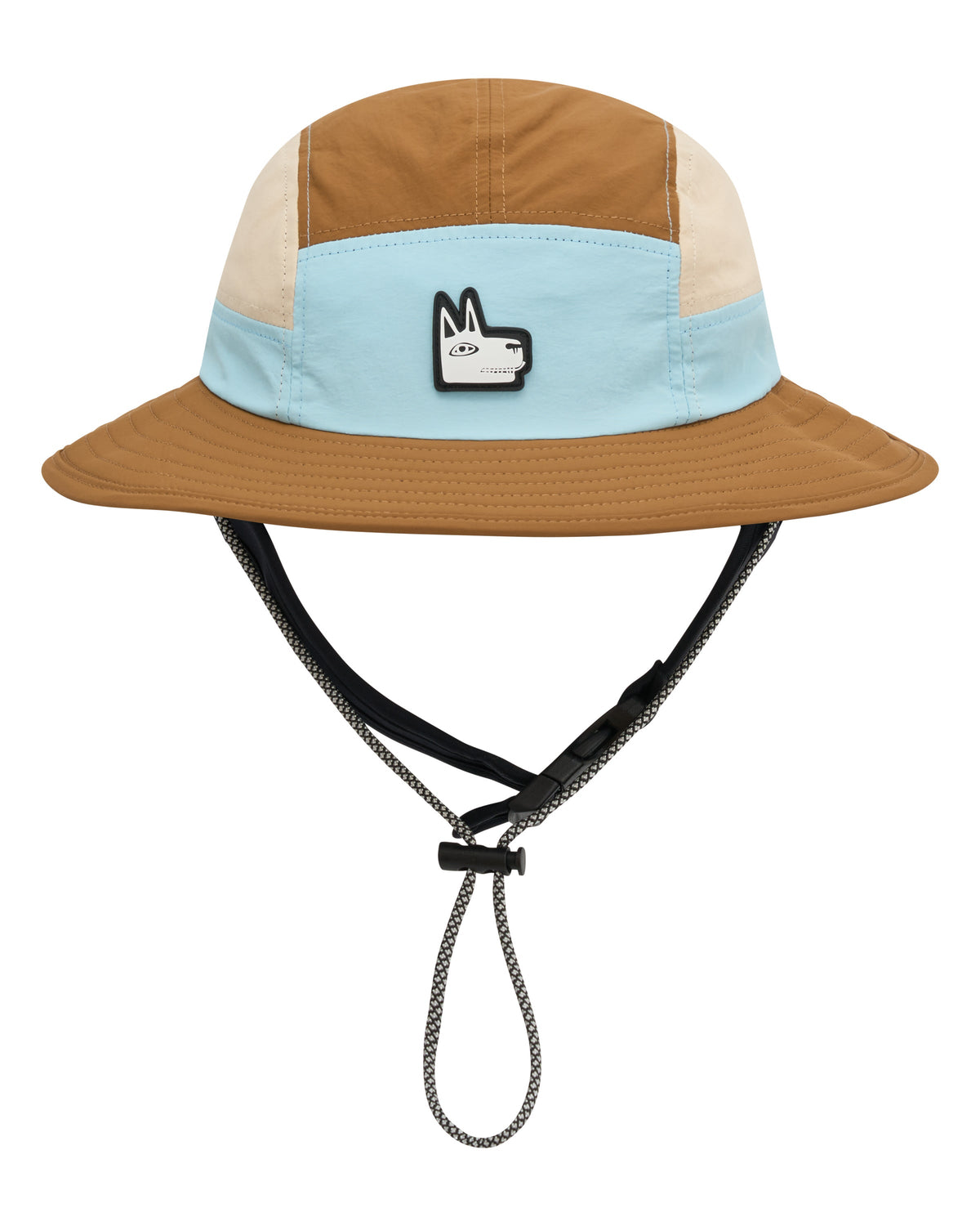 Blue + Brown Wide Brim Surf Hat UPF 50+