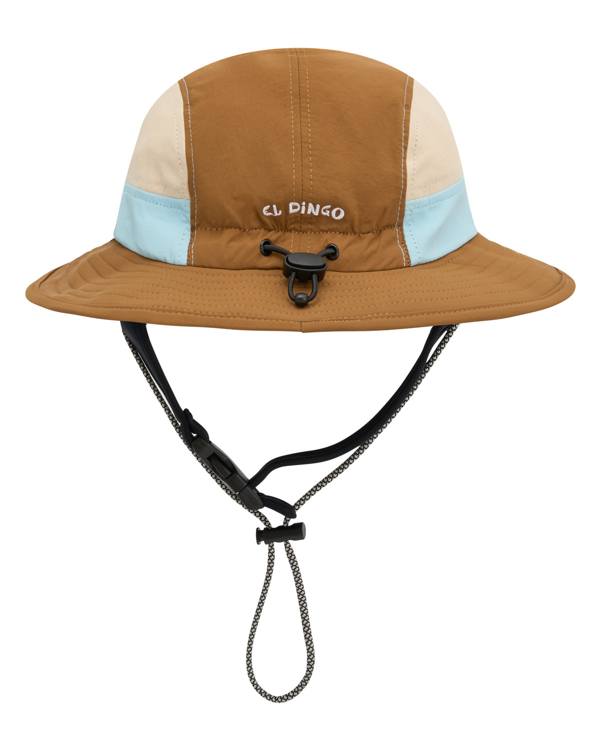 Blue + Brown Wide Brim Surf Hat UPF 50+