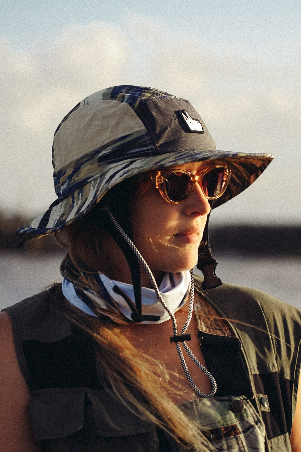 Camo Wide Brim Surf Hat UPF 50+
