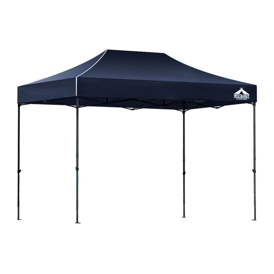 Instahut Gazebo Pop Up Marquee 3x4.5m Folding Tent Wedding Outdoor Camping Canopy Gazebos Shade Navy