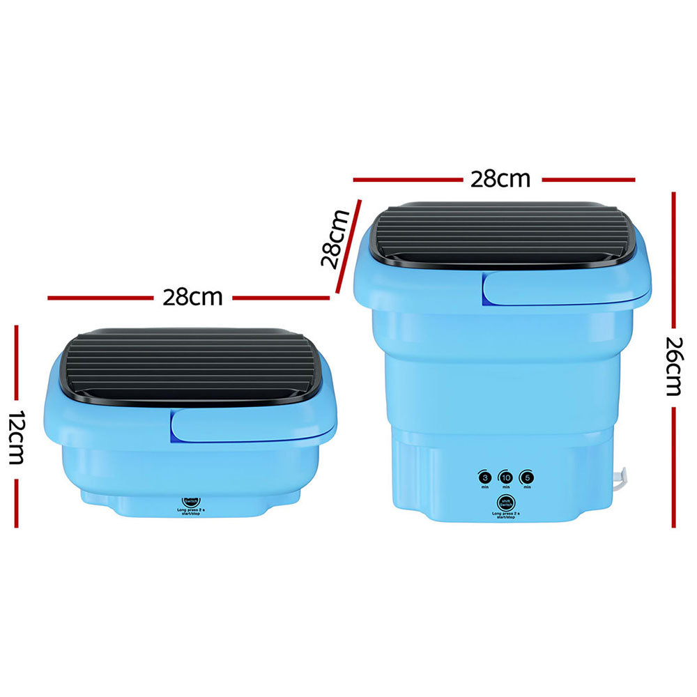 Devanti Portable Washing Machine 4.5L Blue