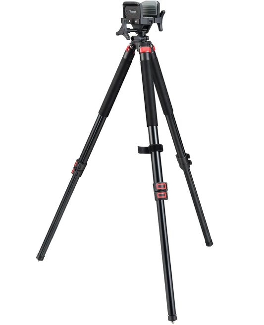 Trakiom Shooting Tripod Hunting Rest with Sturdy Aluminum Frame Lightweight Provides Shooting Stability Adjustable Legs Shooting Rest and Hands-Free Operation for Hunting Shooting and Outdoors