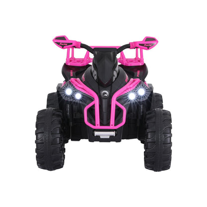 Rigo Kids Ride On Car ATV Quad Motorbike Storage Rack Electric Toys 12V Pink