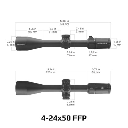 Vector Optics Taurus 3-18x50/4-24x50/5-30x56 FFP Tactical Riflescope With Illumination For Long Range Shooting Hunting Fit .338