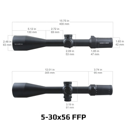 Vector Optics Taurus 3-18x50/4-24x50/5-30x56 FFP Tactical Riflescope With Illumination For Long Range Shooting Hunting Fit .338