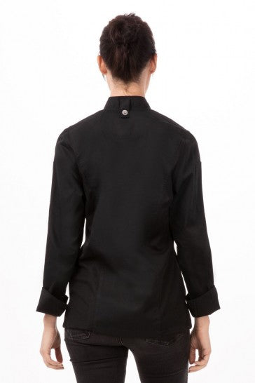 Hartford Women's Black Zipper XS Chef Jacket by Chef Works