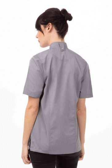 Springfield Women's Grey Zipper XXL Chef Jacket by Chef Works