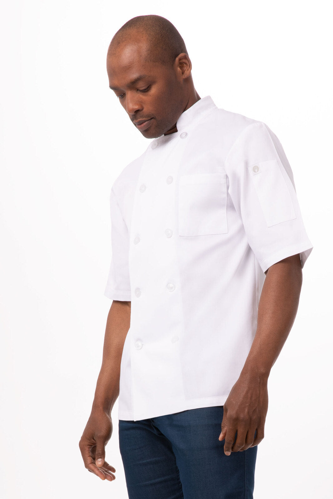Volnay Men's White S Chef Jacket by Chef Works