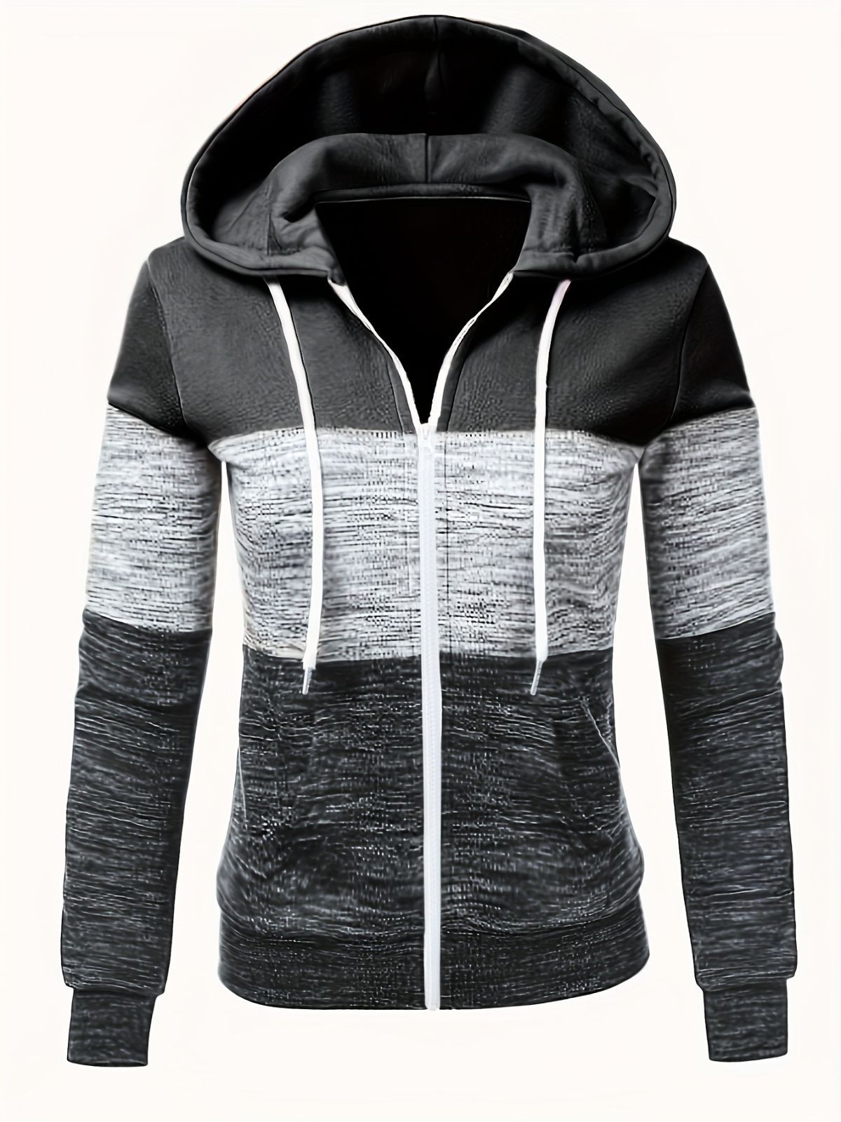 3d Print Hoodie Autumn Hoodie Casual Zip Hoodie Loose Sweatshirt Streetwear - Pink - Size M(AU M/EU48)