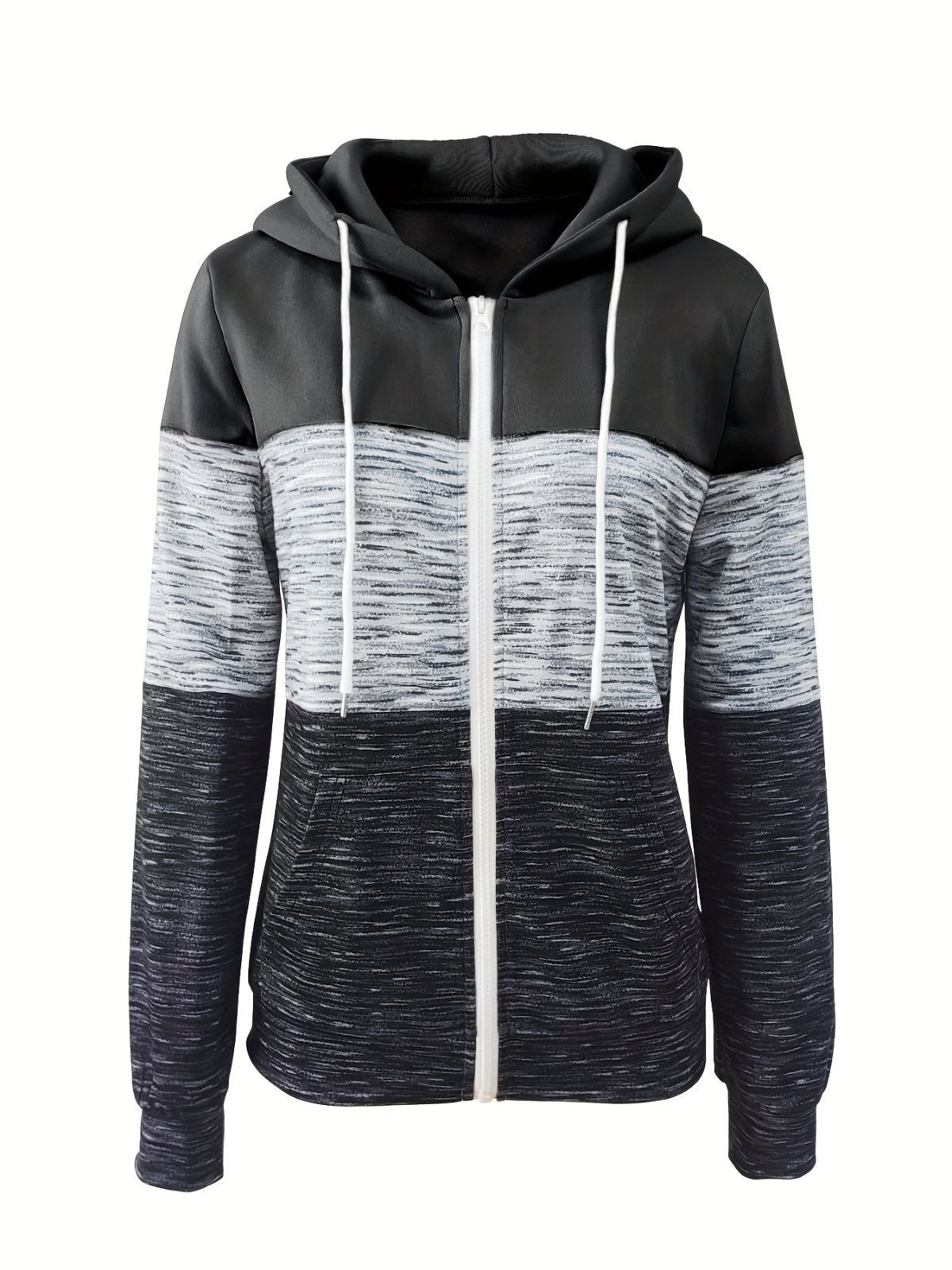 3d Print Hoodie Autumn Hoodie Casual Zip Hoodie Loose Sweatshirt Streetwear - Pink - Size L(AU L/EU50)