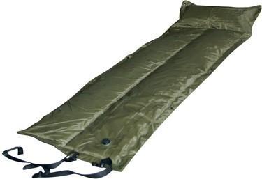 Trailblazer Self-Inflatable Foldable Air Mattress With Pillow - OLIVE GREEN