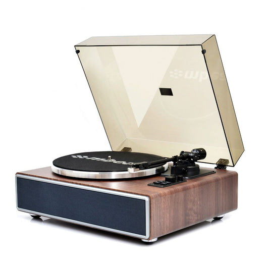 mbeat Hi-Fi Turntable with Built-In Bluetooth Receiving Speaker