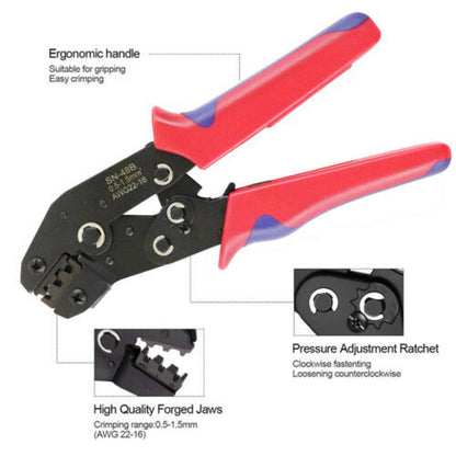 Assorted Waterproof Insulated Electrical Wiring Connectors Crimp Terminals Plier