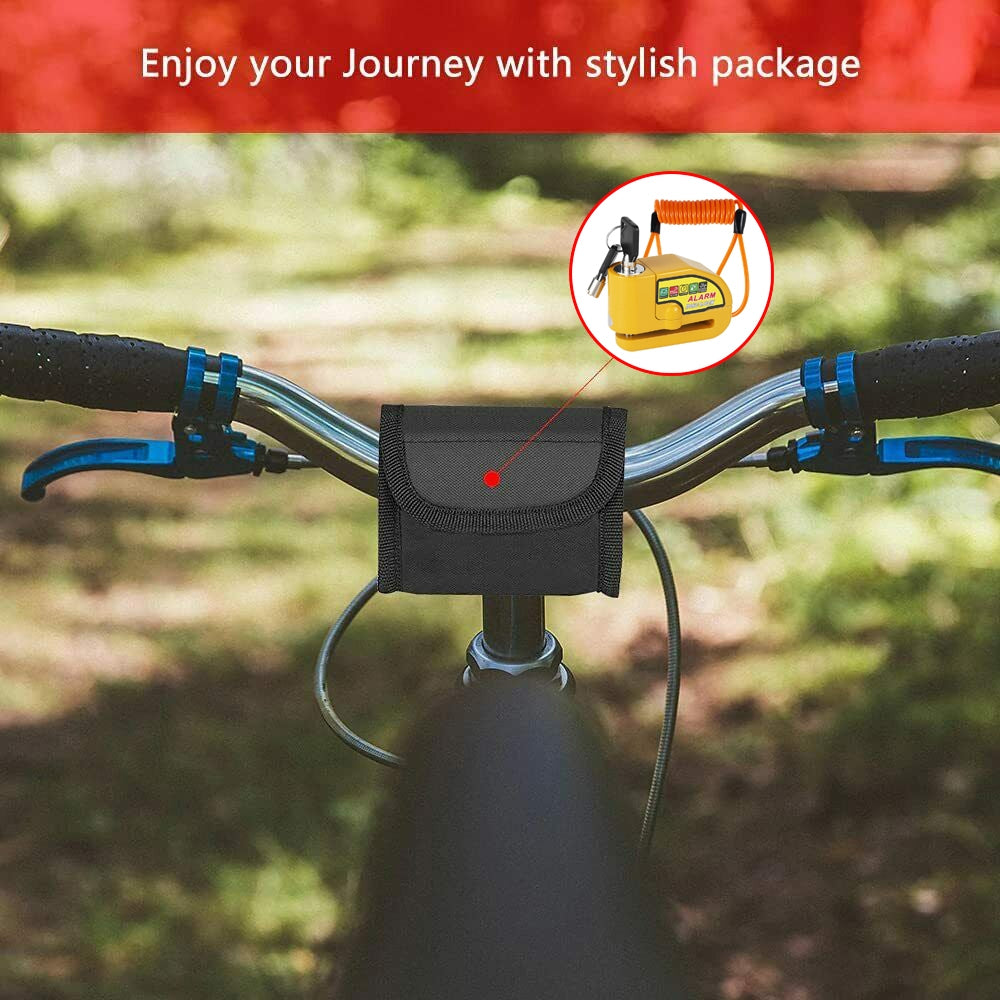 Motorcycle Alarm Disc Lock Electric Rotor Lock Motor Bicycle Bike Brake Security Yellow