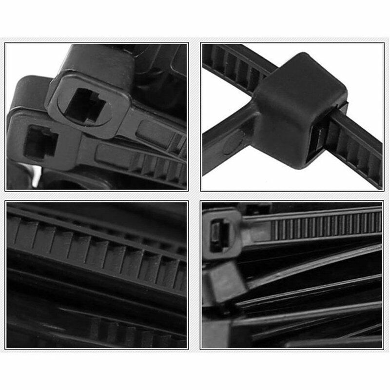 Cable Ties Zip Ties Nylon UV Stabilised 500pc Bulk Black Cable Tie 150mm x 2.5mm