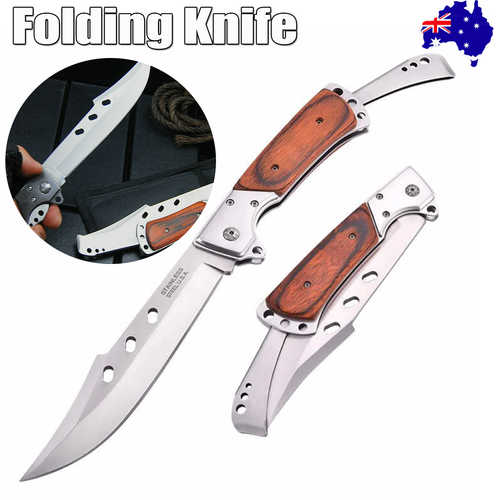 Outdoor Large Folding Knife Camping Fishing Pocket Hunting Knife Survival Tool