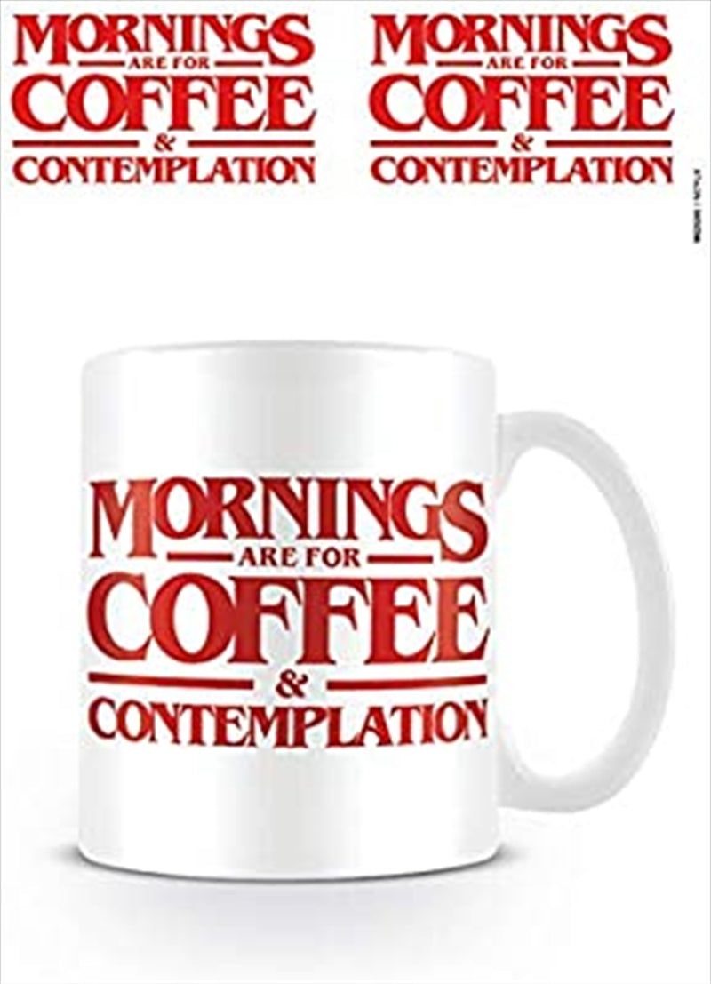 Stranger Things - Coffee And Contemplation mug