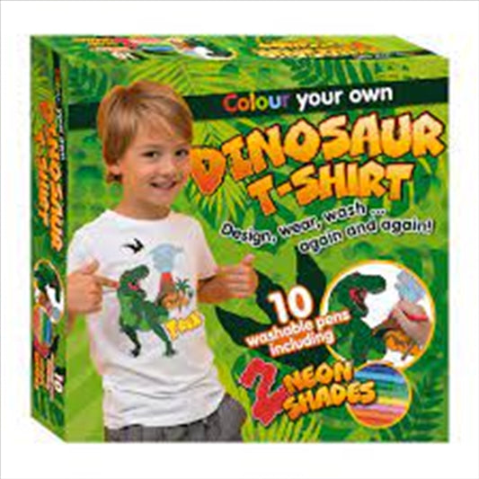 Colour Your Own Dinosaur T-Shirt kids