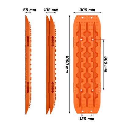 X-BULL 4WD Recovery Tracks Boards 10T 2PCS Snow Mud Essential Car Vehicle With Carry Bag