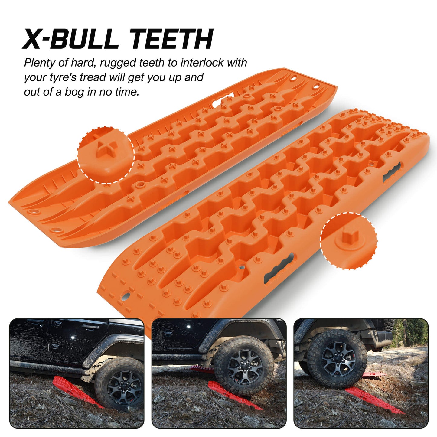 X-BULL 4WD Recovery Tracks Boards 10T 2PCS Snow Mud Essential Car Vehicle With Carry Bag