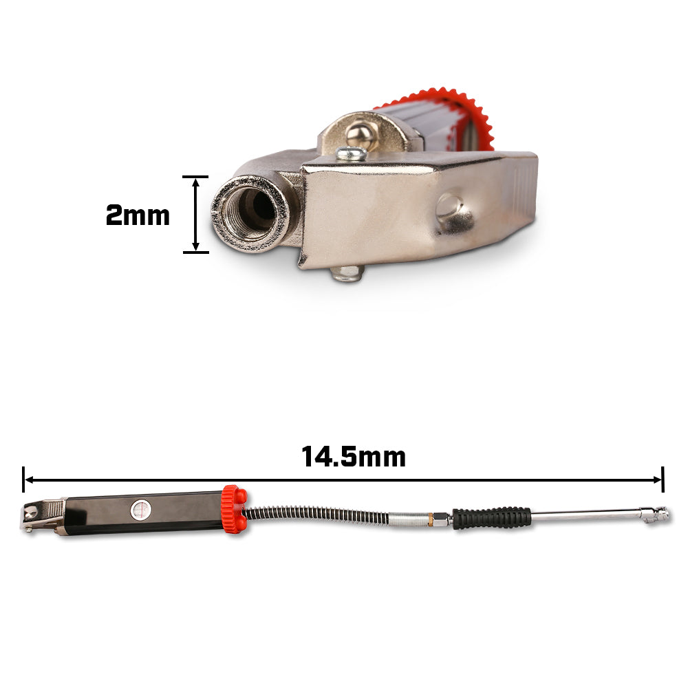 X-BULL Tyre Inflator with Pressure Gauge Heavy Duty Aluminium Die Cast Body 160PSI