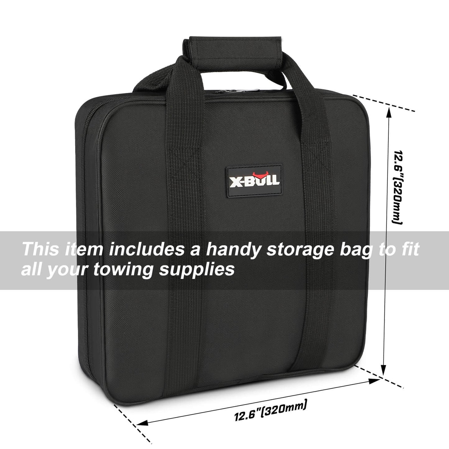 X-BULL 4WD Recovery Kit Snatch Strap Soft Shackles Folding Shovel Survival 4X4