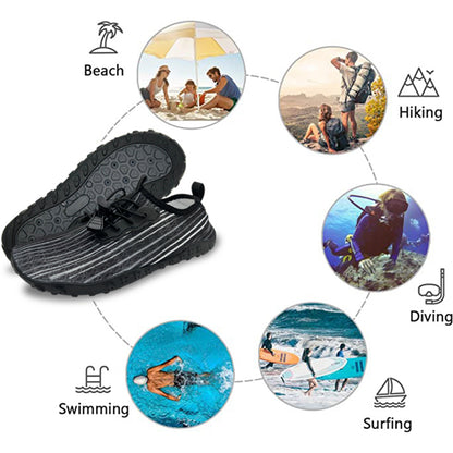 Water Shoes for Men and Women Soft Breathable Slip-on Aqua Shoes Aqua Socks for Swim Beach Pool Surf Yoga (Black Size US 11)