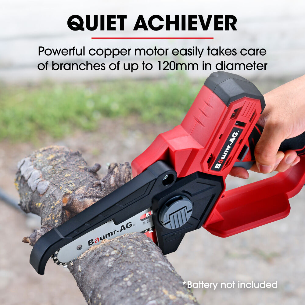 BAUMR-AG SW1 20V Cordless Mini Chainsaw Skin Only, Electric Battery Powered Tree Pruner