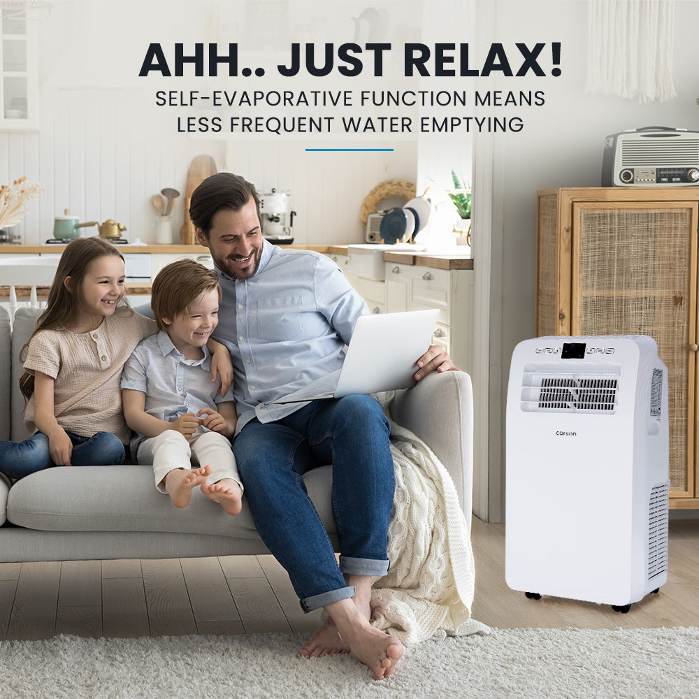 CARSON  2.9kW Reverse Cycle Portable Air Conditioner and Heater, with Dehumidifier, Cooling and Heating AC