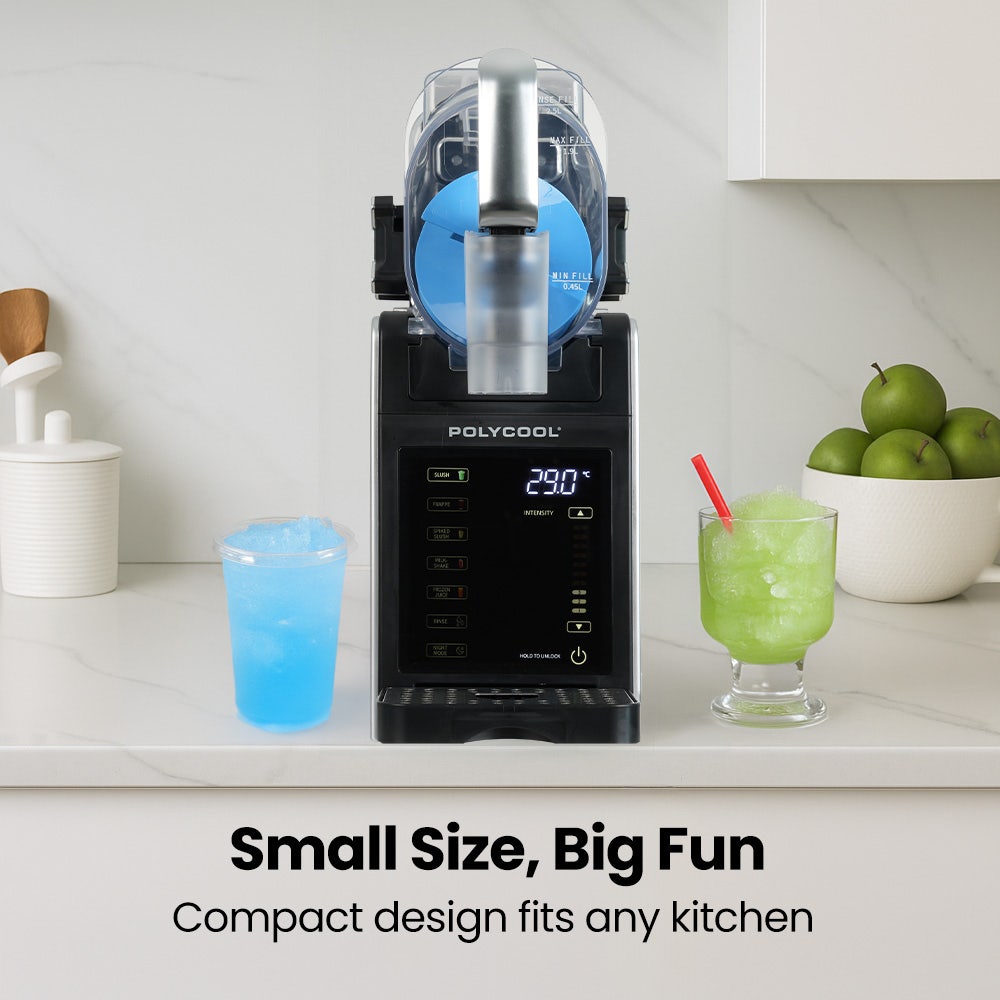 POLYCOOL 3L Slushie Frozen Drink Maker, Home Slush Machine, Fast Chilling, Easy Digital Controls