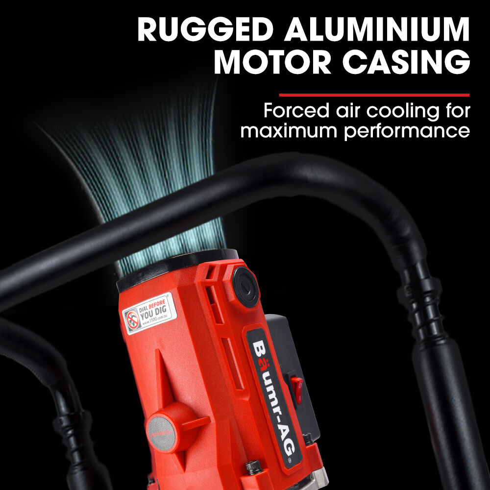 BAUMR-AG HP360e 2200W Electric Post Driver, with 2 Piling Socket Sleeves