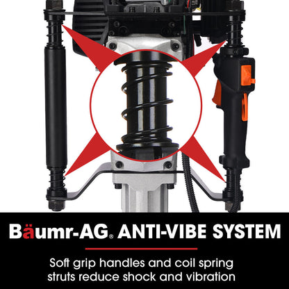 BAUMR-AG HP480 55cc 4-Stroke Petrol Post Driver, with 2 Piling Socket Sleeves