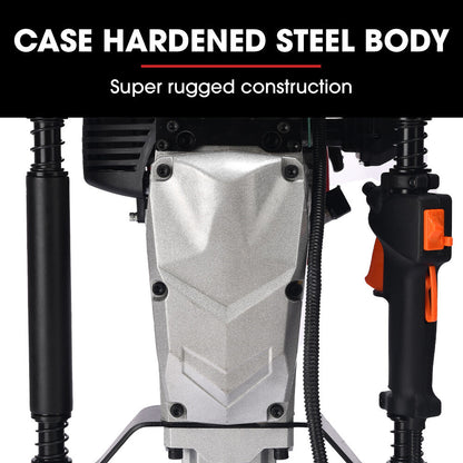 BAUMR-AG HP480 55cc 4-Stroke Petrol Post Driver, with 2 Piling Socket Sleeves