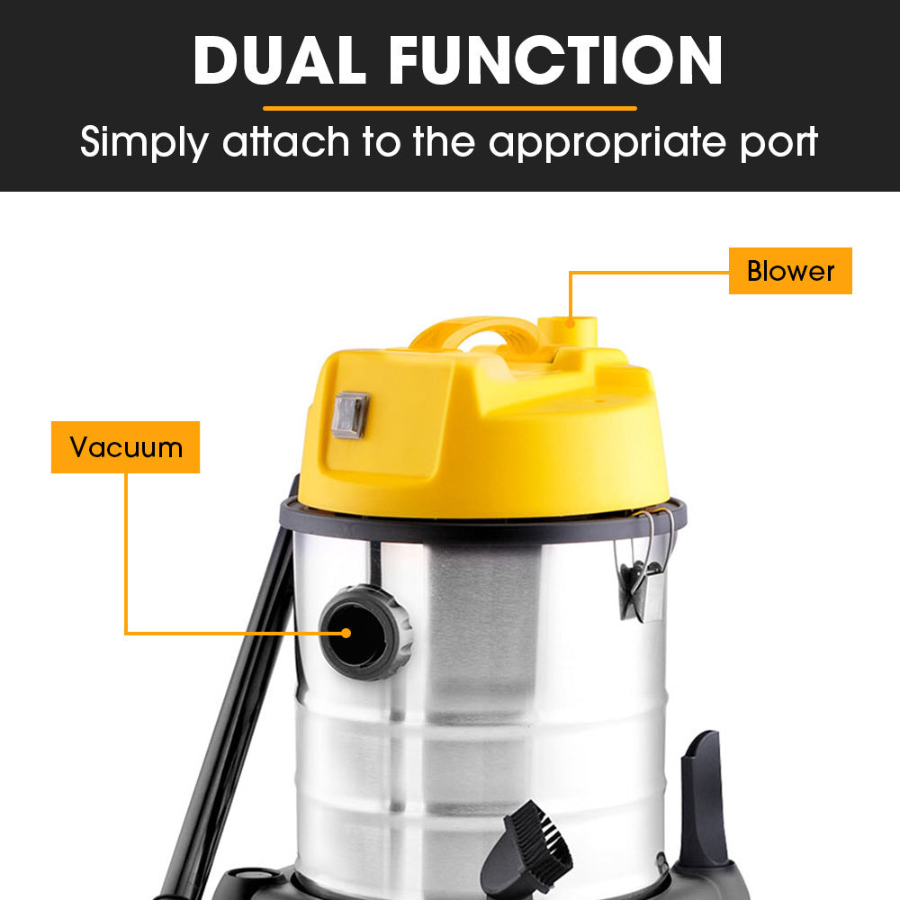 Unimac 20L 1400W Wet and Dry Vacuum Cleaner, with Blower, for Car, Workshop, Carpet