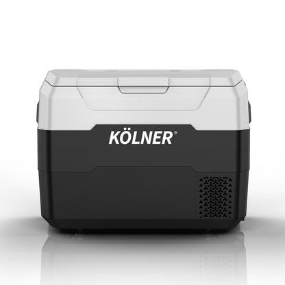 Kolner 40l Fridge Freezer Cooler 12/24/240v Camping Portable Esky Refrigerator - Black