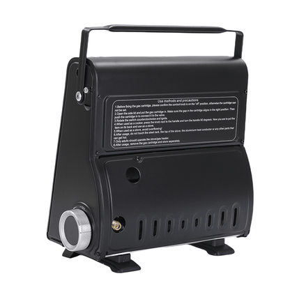 AMZ 1700W 2-in-1 Portable Outdoor Camping Butane Gas Heater Stove Steel Iron Aluminium Metal Manual Application for Travel