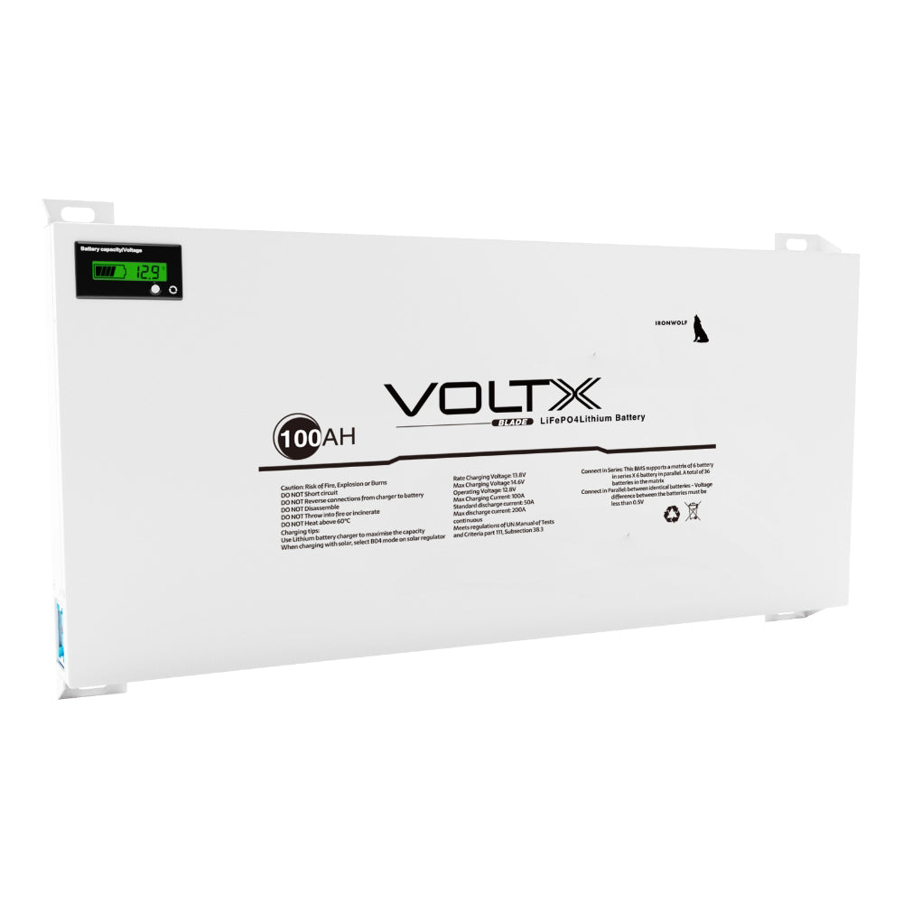 VoltX 12V Lithium Battery 100Ah Blade