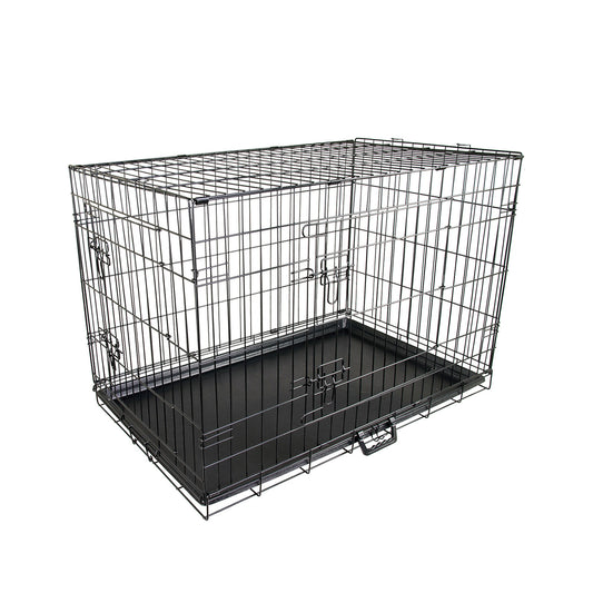 Wire Dog Cage Foldable Crate Kennel 36in with Tray