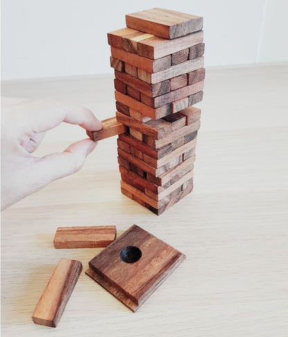 Stacking blocks wood balance game handmade stacking Fun Board Games Kids Ages 4 to Adults