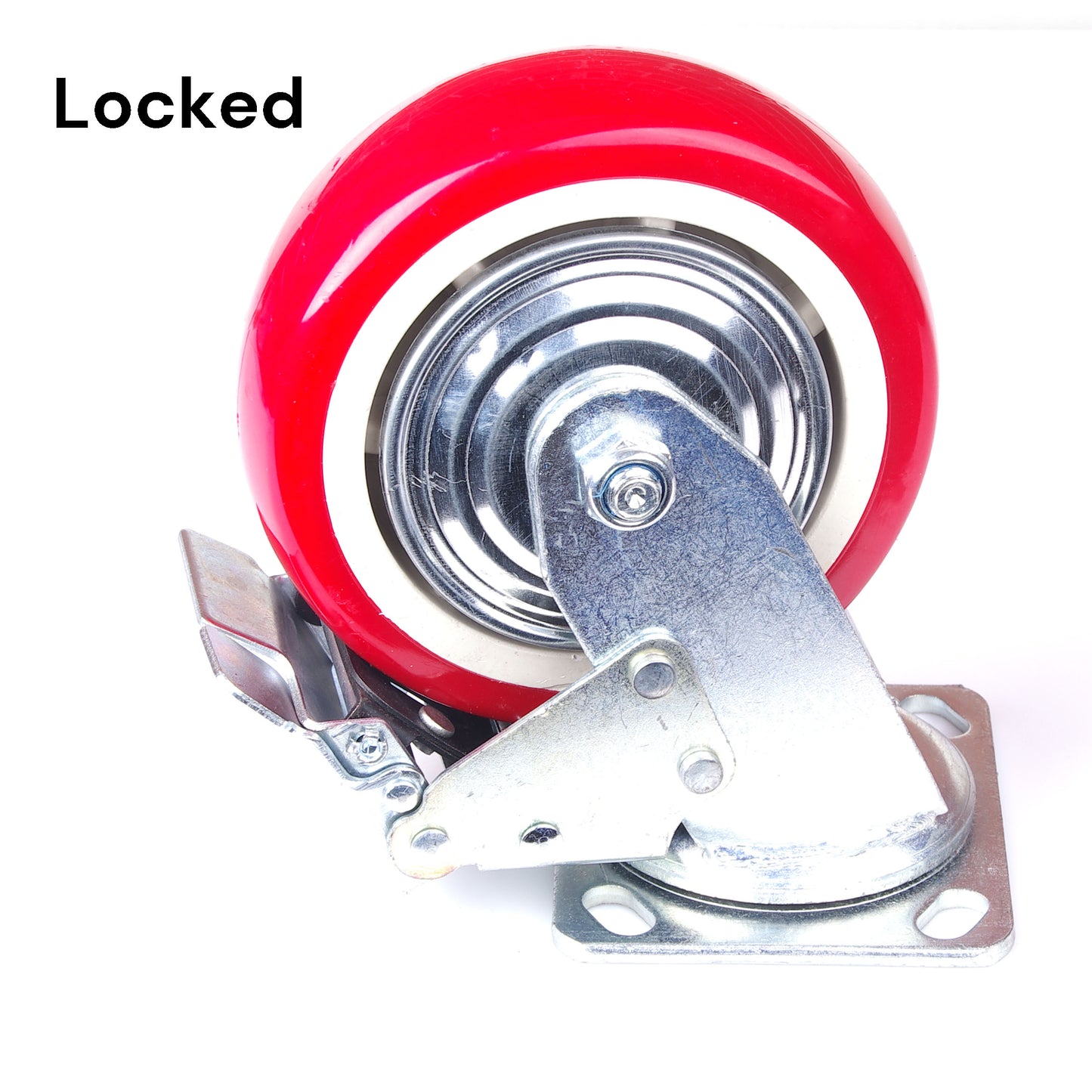 4x 6 inch Industrial  Swivel Brake Locking Caster Castor Wheels Casters 2x swivel 2x fixed for Cart Furniture Workbench