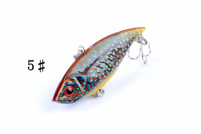 6x 6.5cm Vib Bait Fishing Lure Lures Hook Tackle Saltwater