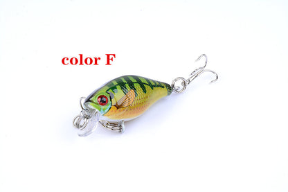 6x 4.3cm Popper Crank Bait Fishing Lure Lures Surface Tackle Saltwater